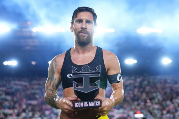 实至名归👍梅西当选迈阿密国际vs纳什维尔全场最佳球员